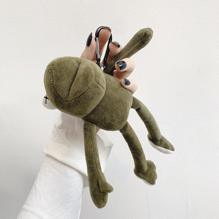 For AirPods 1 / 2 Plush Cute Frog Doll Headphone Protective Case with Hook by bashfashion