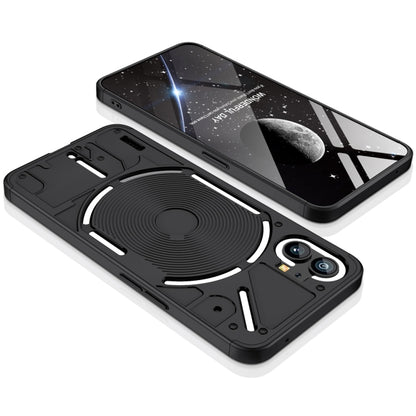 For Nothing Phone 1 GKK Three Stage Splicing Full Coverage PC Phone Case(Black) by GKK