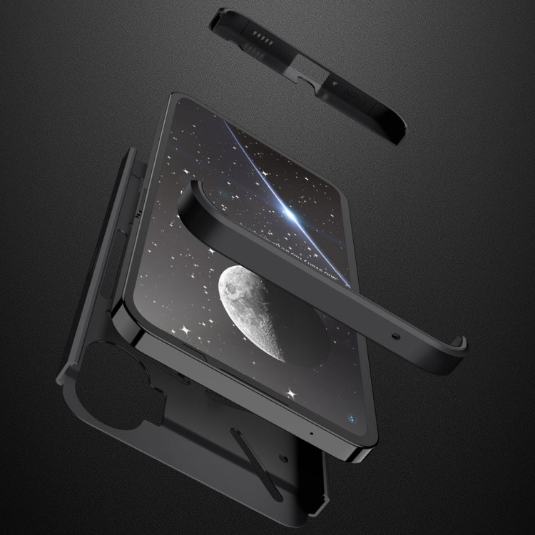 For Nothing Phone 1 GKK Three Stage Splicing Full Coverage PC Phone Case(Black) by GKK