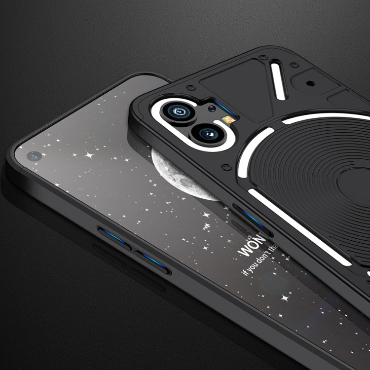 For Nothing Phone 1 GKK Three Stage Splicing Full Coverage PC Phone Case(Black) by GKK