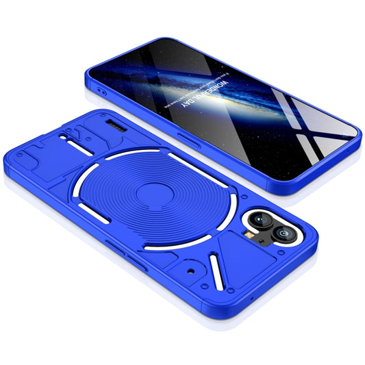 For Nothing Phone 1 GKK Three Stage Splicing Full Coverage PC Phone Case(Blue) by GKK