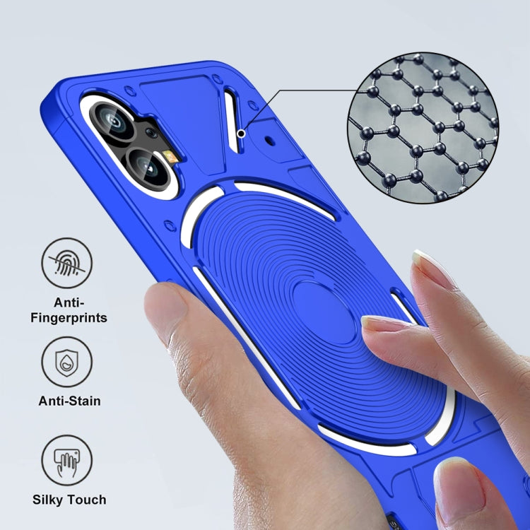 For Nothing Phone 1 GKK Three Stage Splicing Full Coverage PC Phone Case(Blue) by GKK