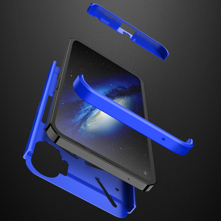 For Nothing Phone 1 GKK Three Stage Splicing Full Coverage PC Phone Case(Blue) by GKK