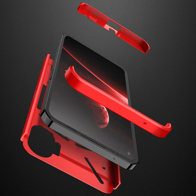 For Nothing Phone 1 GKK Three Stage Splicing Full Coverage PC Phone Case(Red) by GKK