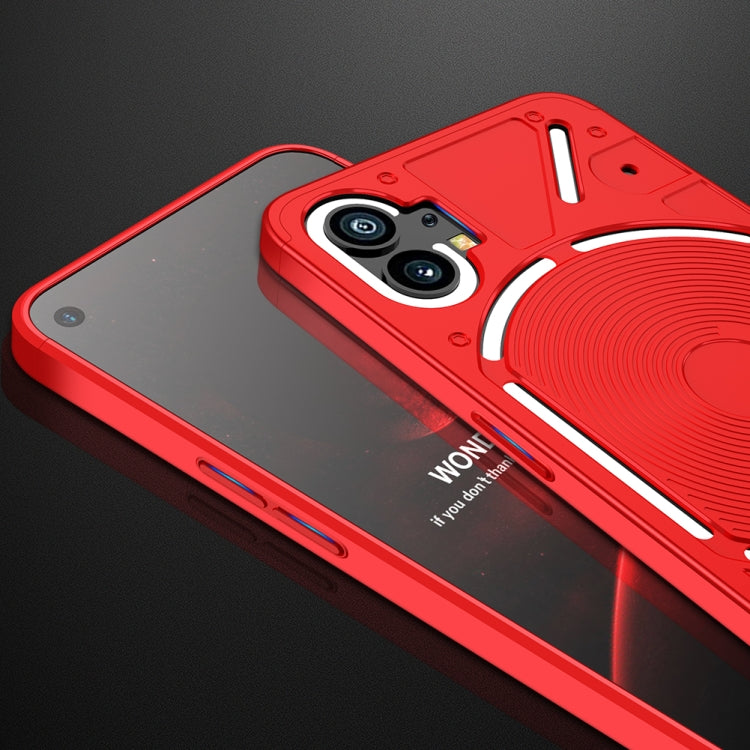 For Nothing Phone 1 GKK Three Stage Splicing Full Coverage PC Phone Case(Red) by GKK