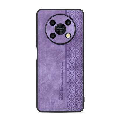 For Huawei Enjoy 50 Pro / nova Y90 AZNS 3D Embossed Skin Feel Phone Case(Purple) by AZNS