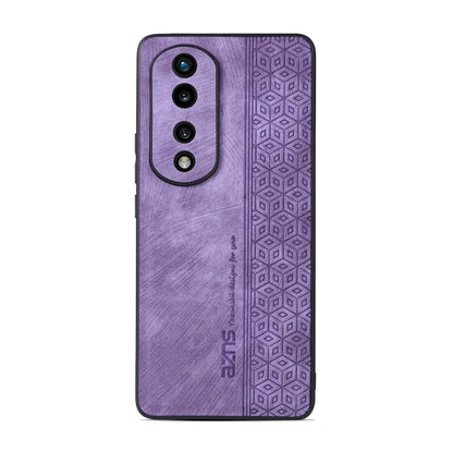 For Honor 70 AZNS 3D Embossed Skin Feel Phone Case(Purple) by AZNS