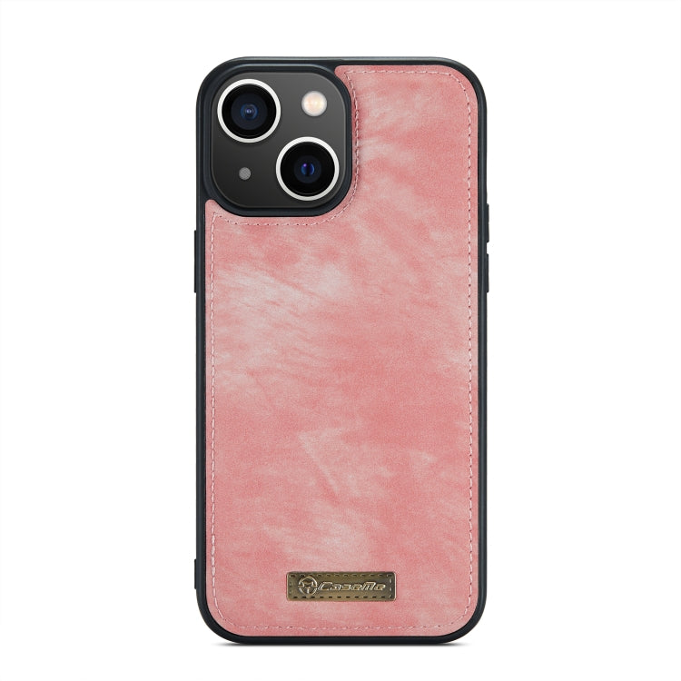 For iPhone 14 Plus CaseMe 008 Detachable Multifunctional Leather Phone Case(Pink) by CaseMe