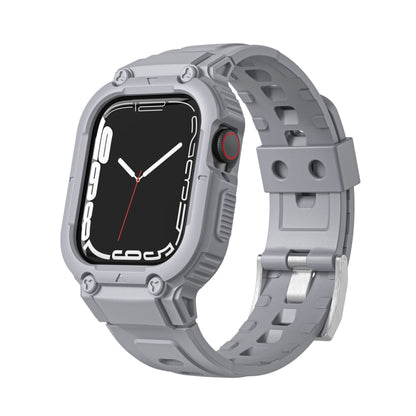 Armor Silicone Watch Band For Apple Watch Ultra 49mm(Grey) by bashfashion