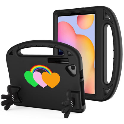 For Samsung Tab S6 Lite Love Small Palm Holder EVA Tablet Case(Black) by bashfashion