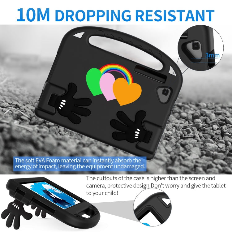 For Samsung Tab S6 Lite Love Small Palm Holder EVA Tablet Case(Black) by bashfashion