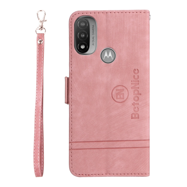 For Motorola Moto E20 / E30 / E40 BETOPNICE Dual-side Buckle Leather Phone Case(Pink) by BETOPNICE