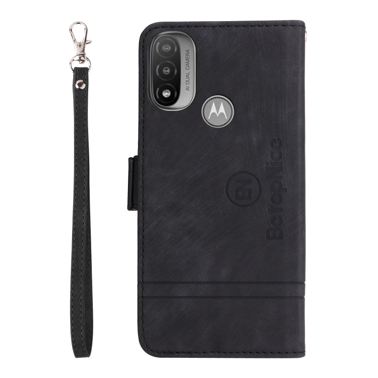 For Motorola Moto E20 / E30 / E40 BETOPNICE Dual-side Buckle Leather Phone Case(Black) by BETOPNICE