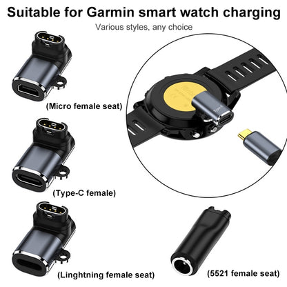 For Garmin Watch Charging Adapter, Interface:Type-C 90 Elbow by bashfashion