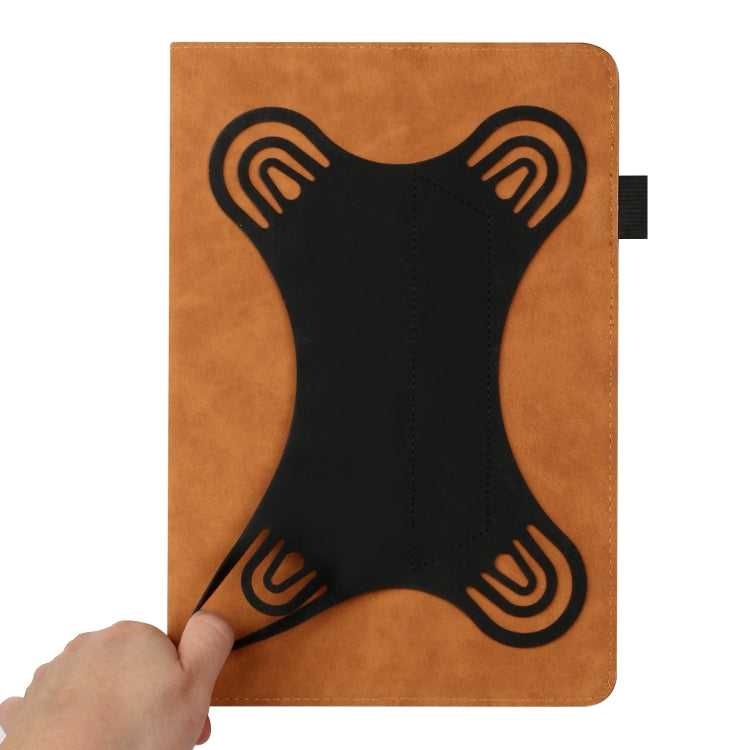 For 10 inch Life Tree Pattern Flip Universal Leather Tablet Case(Brown) by bashfashion