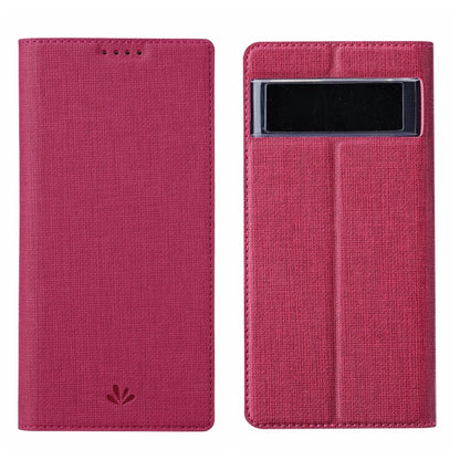 For Google Pixel 7 ViLi DMX Series Shockproof Magnetic Leather Phone Case(Rose Red) by ViLi
