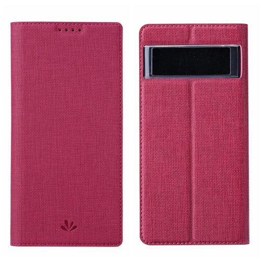For Google Pixel 7 ViLi DMX Series Shockproof Magnetic Leather Phone Case(Rose Red) by ViLi