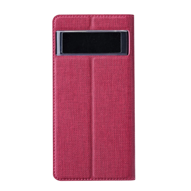 For Google Pixel 7 ViLi DMX Series Shockproof Magnetic Leather Phone Case(Rose Red) by ViLi
