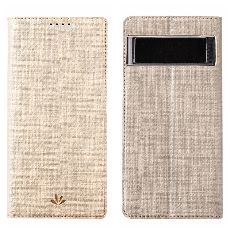 For Google Pixel 7 ViLi DMX Series Shockproof Magnetic Leather Phone Case(Gold) by ViLi