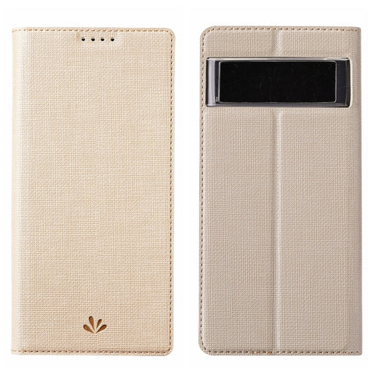 For Google Pixel 7 ViLi DMX Series Shockproof Magnetic Leather Phone Case(Gold) by ViLi