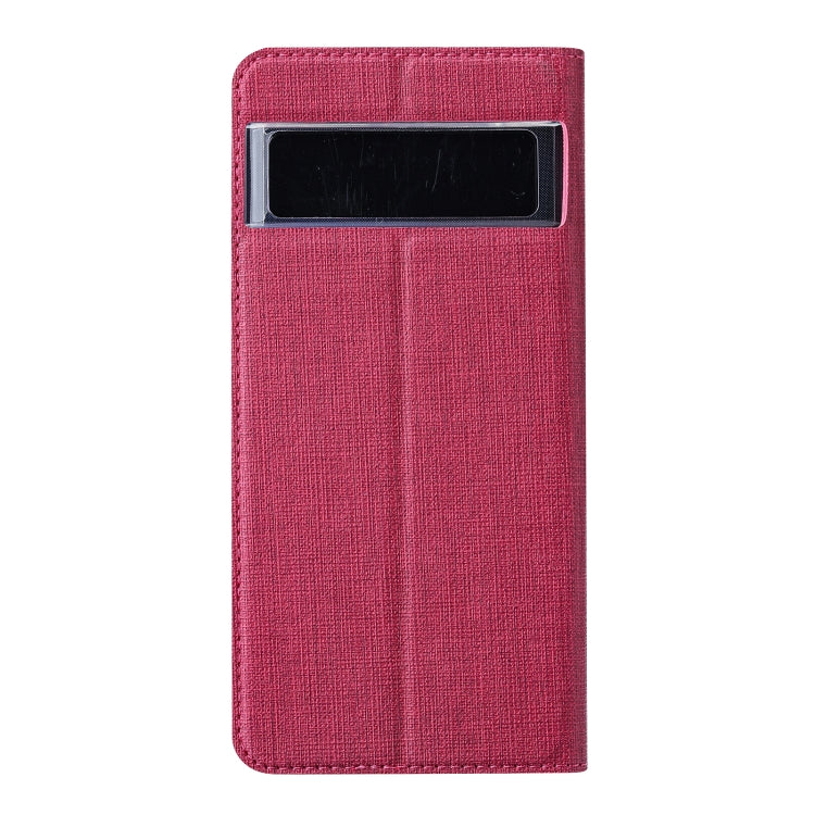 For Google Pixel 7 Pro ViLi DMX Series Shockproof Magnetic Leather Phone Case(Rose Red) by ViLi