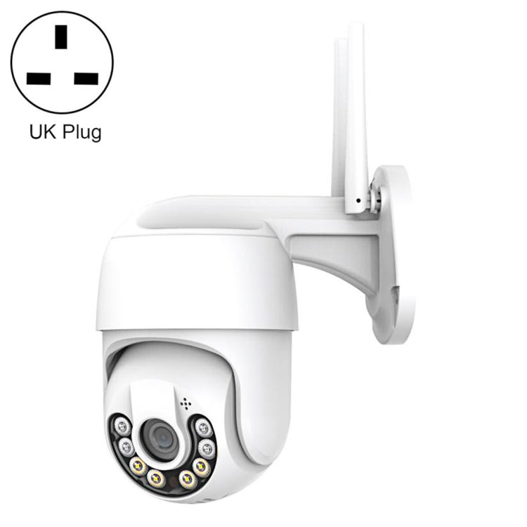QX59 1920 x 1080P HD 2MP Wireless WiFi Smart Surveillance Camera Support Night Vision & Motion Detection & Two-way Audio & TF Card, Specification:UK Plug by bashfashion
