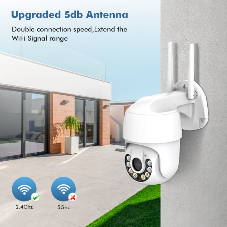 QX59 1920 x 1080P HD 2MP Wireless WiFi Smart Surveillance Camera Support Night Vision & Motion Detection & Two-way Audio & TF Card, Specification:UK Plug by bashfashion
