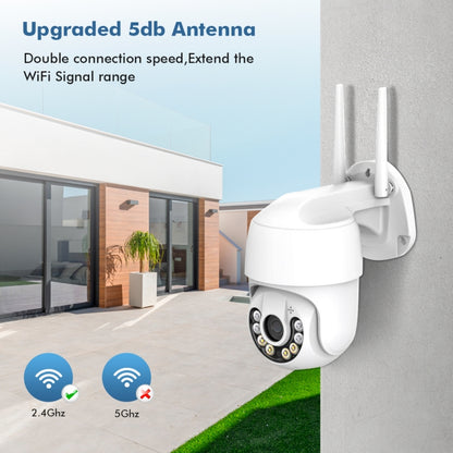 QX59 1920 x 1080P HD 2MP Wireless WiFi Smart Surveillance Camera Support Night Vision & Motion Detection & Two-way Audio & TF Card, Specification:UK Plug by bashfashion