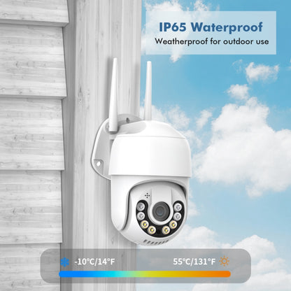 QX59 1920 x 1080P HD 2MP Wireless WiFi Smart Surveillance Camera Support Night Vision & Motion Detection & Two-way Audio & TF Card, Specification:UK Plug by bashfashion