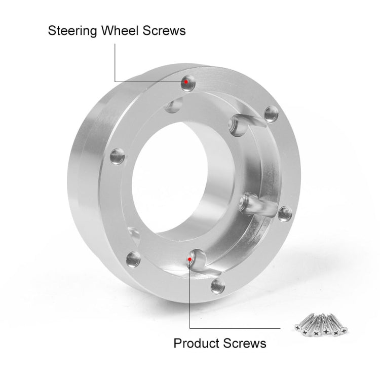 For Logitech G29 G920 G923 70mm Gaming Steering Wheel Adapter(Black) by bashfashion