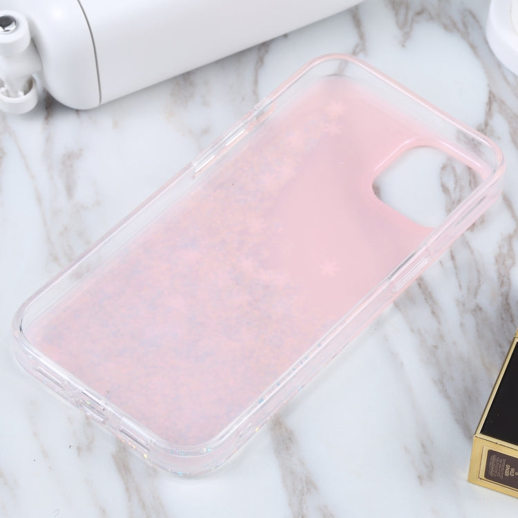 For iPhone 14 DFANS DESIGN Snowflake Starlight Shining Phone Case(Pink) by DFANS DESIGN