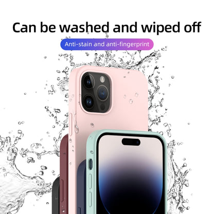 For iPhone 14 Pro Max Mutural Yuemu Series Liquid Silicone Microfiber Case(Pink) by Mutural