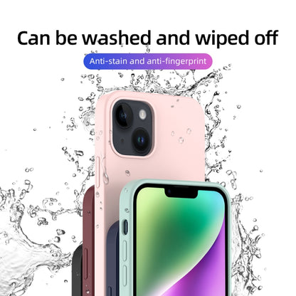 For iPhone 14 Mutural Yuemu Series Liquid Silicone Microfiber Case(Pink) by Mutural
