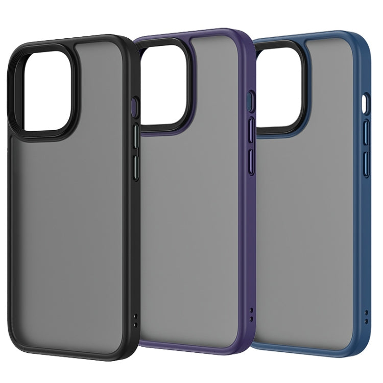 For iPhone 14 ROCK Guard Skin-feel Phone Case(Black) by ROCK