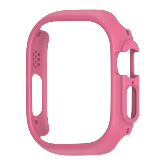 For Apple Watch Ultra 3 / 2 / 1 49mm PC Hollow Electroplating Protective Case(Pink) by bashfashion