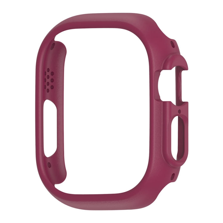 For Apple Watch Ultra 3 / 2 / 1 49mm PC Hollow Electroplating Protective Case(Wine Red) by bashfashion