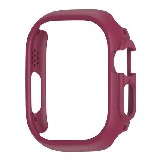 For Apple Watch Ultra 3 / 2 / 1 49mm PC Hollow Electroplating Protective Case(Wine Red) by bashfashion