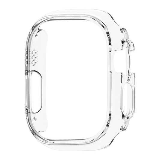 For Apple Watch Ultra 3 / 2 / 1 49mm PC Hollow Electroplating Protective Case(Transparent) by bashfashion