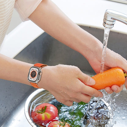 For Apple Watch Ultra 3 / 2 / 1 49mm PC Hollow Electroplating Protective Case(Cyan) by bashfashion