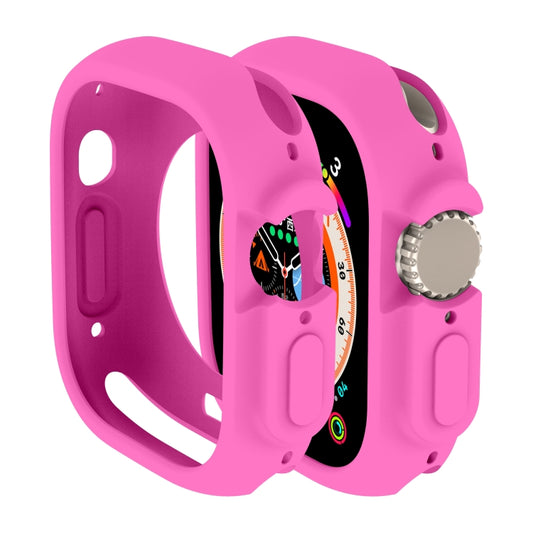 For Apple Watch Ultra 3 / 2 / 1 49mm Candy TPU Protective Case(Pink) by bashfashion