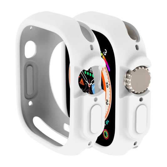 For Apple Watch Ultra 3 / 2 / 1 49mm Candy TPU Protective Case(White) by bashfashion