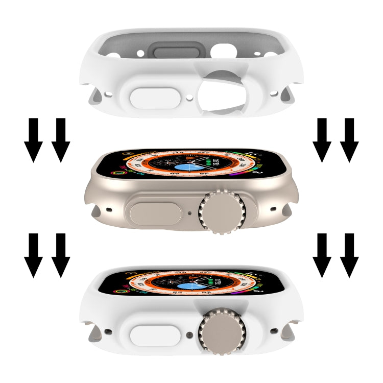 For Apple Watch Ultra 3 / 2 / 1 49mm Candy TPU Protective Case(White) by bashfashion