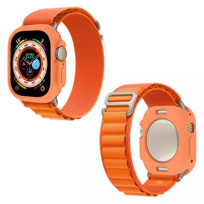 For Apple Watch Ultra 49mm Candy TPU Protective Case(Orange) by bashfashion