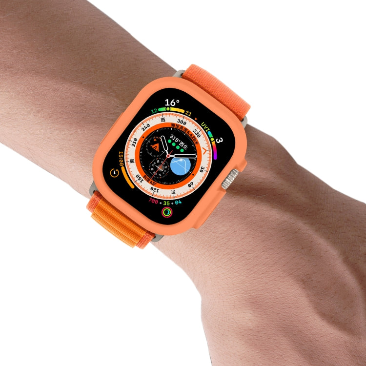 For Apple Watch Ultra 49mm Candy TPU Protective Case(Orange) by bashfashion