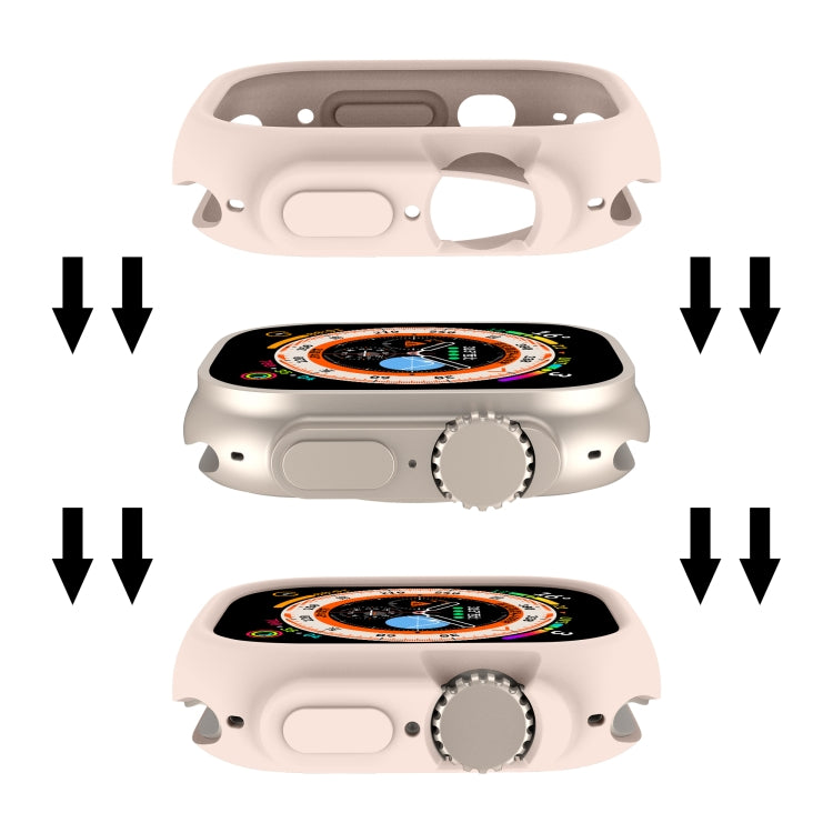 For Apple Watch Ultra 3 / 2 / 1 49mm Candy TPU Protective Case(Light Pink) by bashfashion