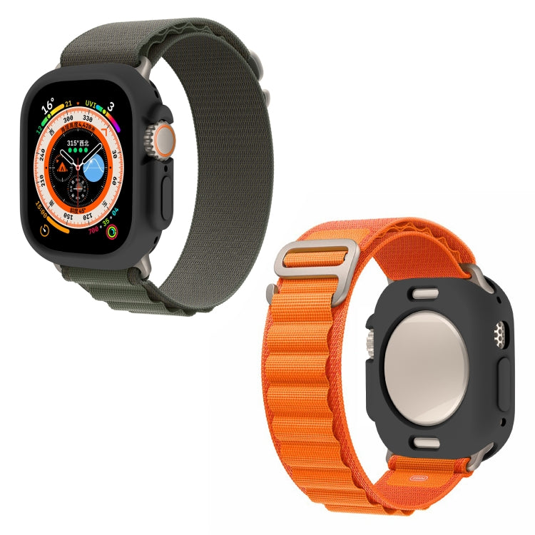 For Apple Watch Ultra 3 / 2 / 1 49mm Candy TPU Protective Case(Black) by bashfashion