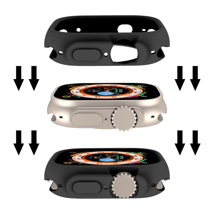 For Apple Watch Ultra 3 / 2 / 1 49mm Candy TPU Protective Case(Black) by bashfashion