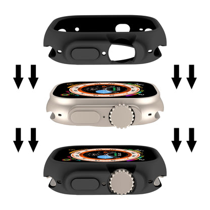 For Apple Watch Ultra 3 / 2 / 1 49mm Candy TPU Protective Case(Black) by bashfashion