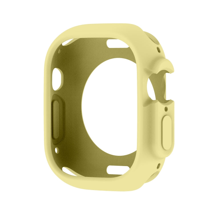 For Apple Watch Ultra 3 / 2 / 1 49mm Candy TPU Protective Case(Yellow) by bashfashion