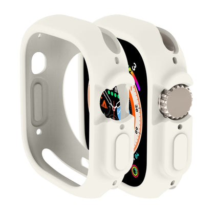 For Apple Watch Ultra 3 / 2 / 1 49mm Candy TPU Protective Case(Cream White) by bashfashion
